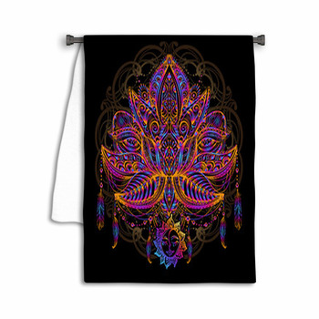 Lotos Tattoo Vector Lotos Tattoo Vector Towel