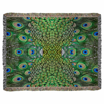 Peacock Fleece Blanket Throws