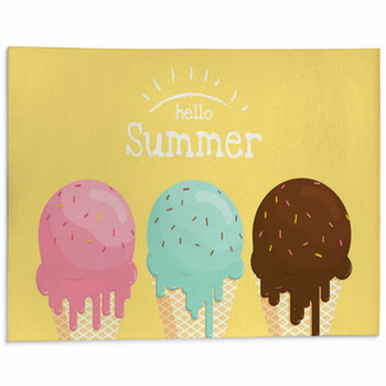 Hello Summer Gradient Melted Style Banner