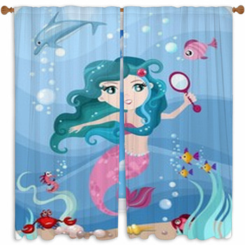 Mermaid Drapes & Window Treatments | Black Out | Custom Sizes