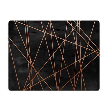 Modern Contemporary Creamy Copper Background Bath Mat