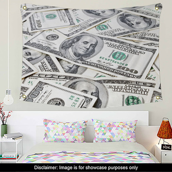 Money Wall Decor | Murals | Tapestry | Posters | Custom Sizes