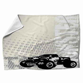 monster jam fleece blanket