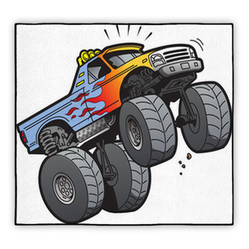 monster jam play rug