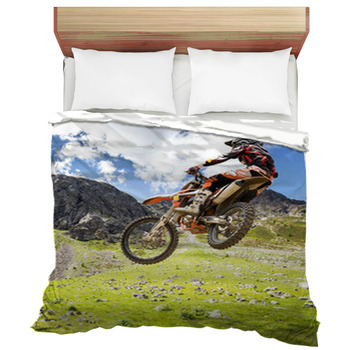 Motocross Outdoor Duvet Cover