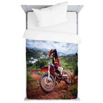 Motocross Baby Blankets Toddler Bedding Personalized