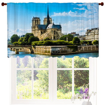 Notre Dame De Paris Cathedral Custom Size Valance