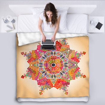 Moroccan Fleece Blanket Throws Free Personalization