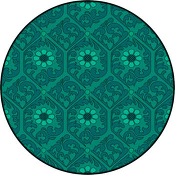 Teal floral Rugs & Custom Size Floor Mats