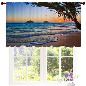 Sunrise Sea Waves Beach Door Mat Tropical Ocean Hawaii Nature Scenery  Modern Home Kitchen Bedroom Bathroom