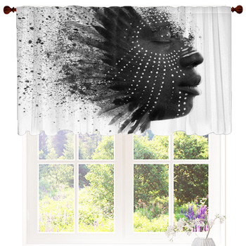 Paintography Contemplative African Custom Size Valance