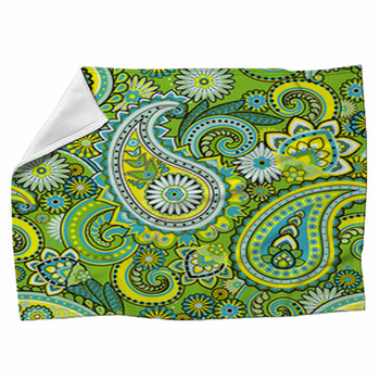 Paisley Fleece Blanket Throws | Free Personalization