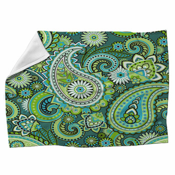 Paisley Fleece Blanket Throws | Free Personalization