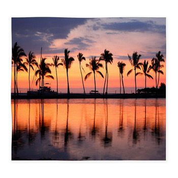 Tropical sunset Rugs & Custom Size Floor Mats