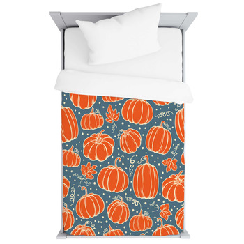 Pumpkin Baby Blankets, Toddler Bedding | Personalized