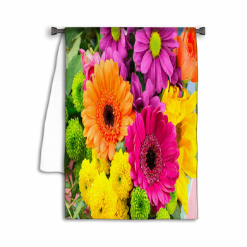 Pink And Orange Transvaal Daisy S In Bunch Of Towel