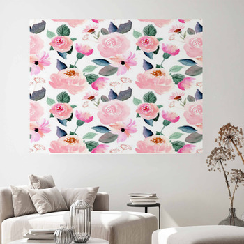 Pink floral Wall Decor in Canvas, Murals, Tapestries, Posters & More