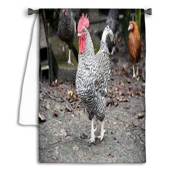 Plymouth Rock Rooster Towel