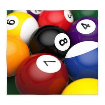 Colorful Billiard Pool Ball Print Area Rug Floor Mat – Decorzee