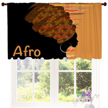 Portrait Beautiful African Woman In Custom Size Valance