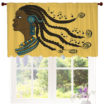 Portrait Of African Girl With Custom Size Valance