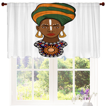 Portrait Of An African Princess Custom Size Valance