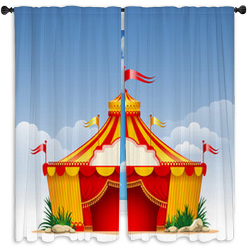 Circus Window Curtains & Drapes | Black Out | Custom Sizes