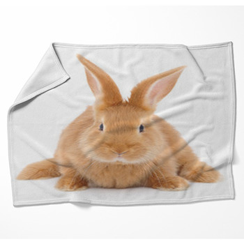 Bunny Fleece Blanket Throws | Free Personalization