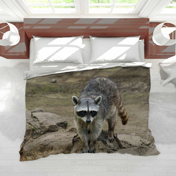 Raccoons Duvet Cover Illustration cheapest Personalized