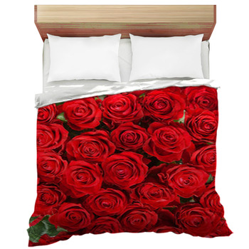 Red floral Comforters, Duvets, Sheets & Sets | Custom