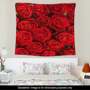 Red floral Wall Decor in Canvas, Murals, Tapestries, Posters & More