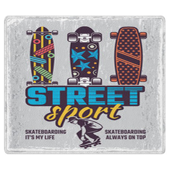 Skateboard Shower Curtains Mats Towels Personalize