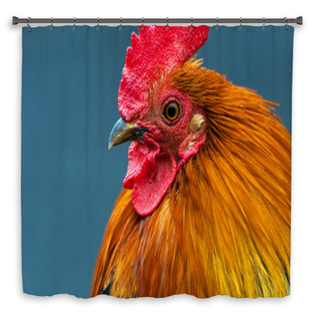 Rooster Custom Size Shower Curtain