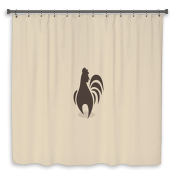 Rooster Symbol  Shower Curtain