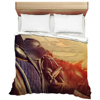 Saddle With Stirrups Duvet Cover