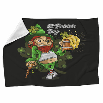 st patricks day fleece blanket