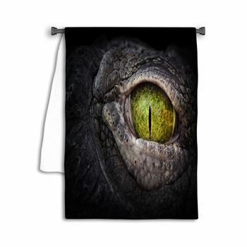 XDDJA White Alligator Eye of Crocodile Reptile Closeup Sketch Graphics Shower  Curtain 60x72 inch 