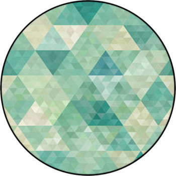 Round multicolor rug