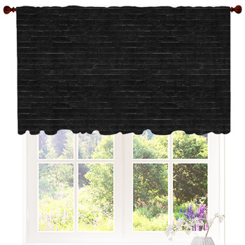 black window treatments