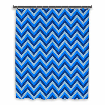 Seamless Chevron Pattern With  Custom Size Shower Curtain