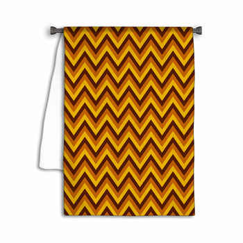 Seamless Chevron Pattern With Yellow And Brown Towel