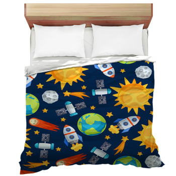 planet and stars bedding