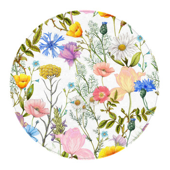 Wildflowers Placemats Colorful Watercolor Flowers Poppy Cornflower