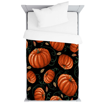 Pumpkin Baby Blankets, Toddler Bedding | Personalized