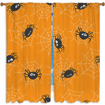  Tab Top Window Curtain,Halloween Spiders- Web Orange Tier  Curtains Panels Kitchen Valance 2 Drapes,Modern Black Line Minimalism Art  Light Filtering Window Treatment for Bathroom Bedroom Cafe : Home & Kitchen