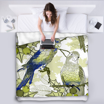 Parrot Fleece Blanket Throws | Free Personalization