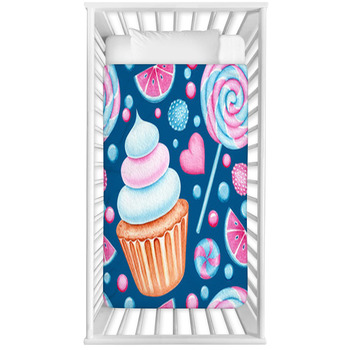 Cupcake shop crib bedding