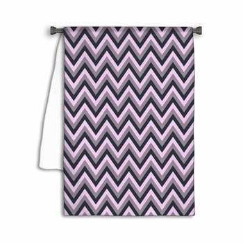 Seamless Vector Chevron Pattern With Pink And Towel