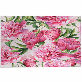 Pink floral Area Rugs & Floor Mats