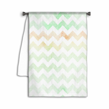 Seamless Watercolor Paper Chevron Pattern Towel